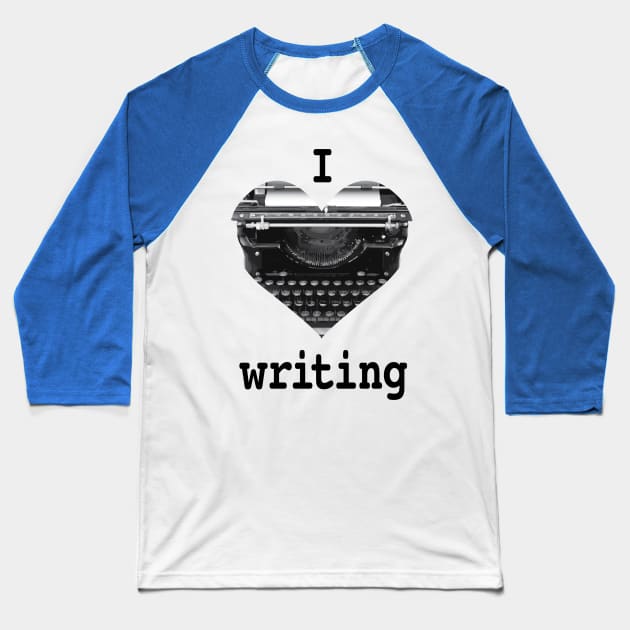 I Heart Writing Baseball T-Shirt by Buffyandrews